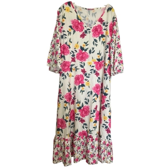Ladies Women’s Floral Dress - Picture 1 of 6